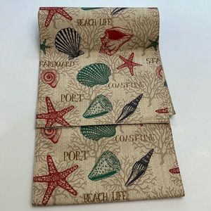 Table runner coastal